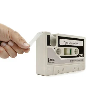 Cassette Shaped Tape Dispenser - Cool Grey Afbeelding 1