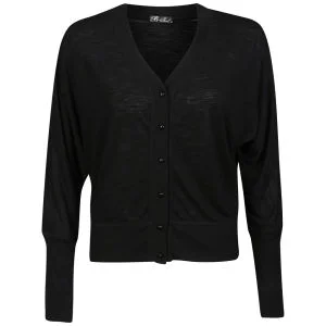 Brave Soul Women's Claire Button Cardigan - Black - S - Zwart Afbeelding 1