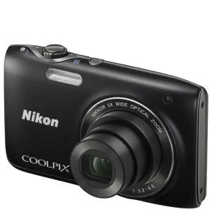 Nikon Coolpix S3100 Compact Digital Camera - Black (14MP, 5x Optical Zoom, 2.7 Inch LCD) - Grade A Refurb Afbeelding 1
