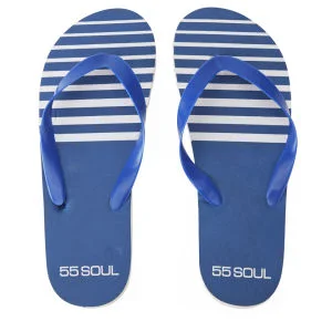 55 Soul Men's Flip Flops - Blue - 6/7 - Blauw Afbeelding 1