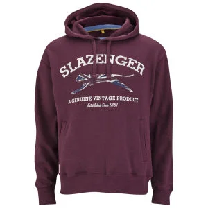 Slazenger Men's Sansom Over the Head Hoody - Damson - S - Damson Afbeelding 1
