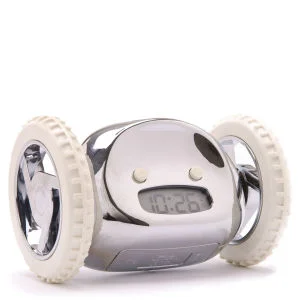 Clocky Runaway Alarm Clocks - One size - Silver Afbeelding 1