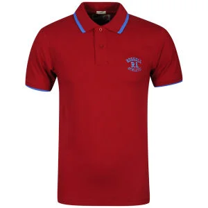 Russell Athletic Men's Biller Polo-Shirt - Red - S - Rood Afbeelding 1
