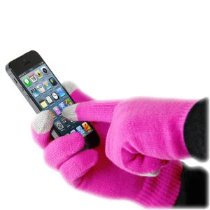 Smart Glove Touch Glove for Smartphone - Pink Afbeelding 1