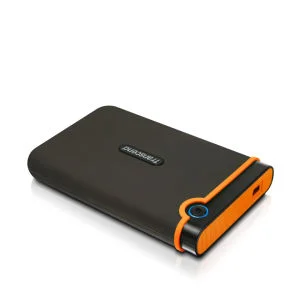 Transcend StoreJet 25M2 500GB External USB 2.0 Hard Drive, Military Grade Shock Resistant - Orange Afbeelding 1
