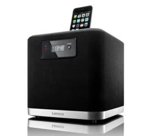 Lenco IPD-4303 iPod/iPhone Docking Station with 3D Sound - Black Afbeelding 1