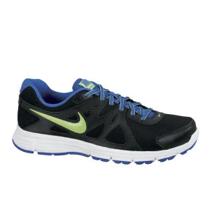 Nike Men's Revolution 2 Running Shoes - Black/White/Green - 7 - Black/White/Green Afbeelding 1