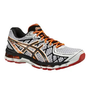 Asics Men's Gel-Kayano 20 Trainers - White/Onyx/Red - 6 - White/Black/Red Afbeelding 1