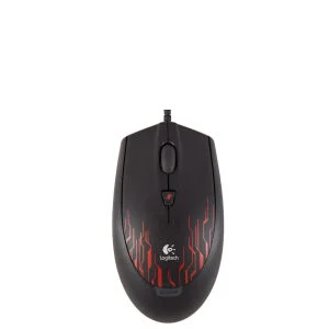 Logitech G100 Optical Laser Gaming Mouse - Black/Red Afbeelding 1