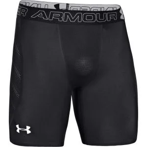 Under Armour Men's HG Max Vent Comp Shorts - Black/White - S - Black/White Afbeelding 1