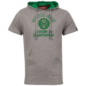 Brave Soul Men's Hooded T-Shirt - Light Grey - M - Light Grey Afbeelding 1