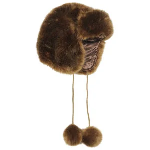 Women's Faux Fur Trapper - Warm Honey Afbeelding 1
