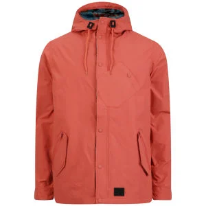 Boxfresh Bietal Jasje voor Heren (Capuchon Gevoerd met Aztekenprint) - Aurora Rood - S - Aurora Red Afbeelding 1