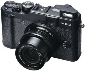 Fujifilm X20 Compact Digital Camera (HD 1080p, 12MP, 4x Optical, 2.8 Inch LCD) - Black Afbeelding 1