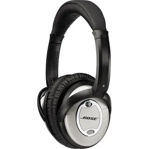 Bose Quiet Comfort 15 Acoustic Noise Cancelling Headphones (Including Mic) - Black/Silver Afbeelding 1