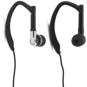 iHip Active Sports Earphones with Mic and Remote - Black Afbeelding 1