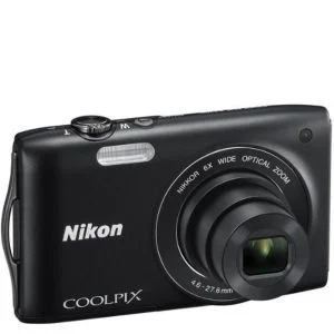 Nikon Coolpix S3200 Digital Camera (16MP, 6x Optical Zoom, 2.7 Inch LCD) - Black - Grade A Refurb Afbeelding 1