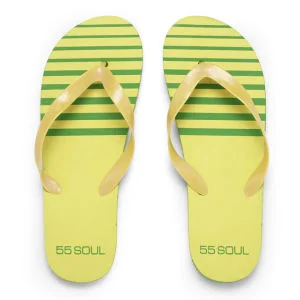 55 Soul Men's Flip Flops - Yellow - 6/7 - Geel Afbeelding 1