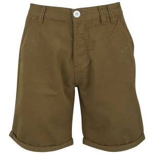 Soul Star Men's Chino Melton Shorts - Tobacco - 28R - Tobacco Afbeelding 1