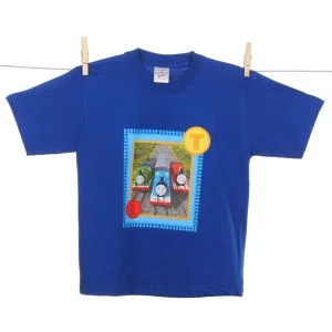 Kids' Thomas The Tank Engine Photo T - Shirt - Blue - 3-4 Yrs - Blauw Afbeelding 1