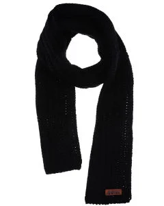 Animal 'Albe' Chunky Knit Rib Scarf - One size - Zwart Afbeelding 1