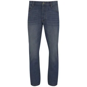 Brave Soul Men's Spectra Regular Fit Jeans - Blue - 30R - Blauw Afbeelding 1