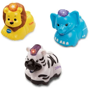 Vtech Toot-Toot Animals - 3 Pack ( Elephant, Zebra, Lion) Afbeelding 1