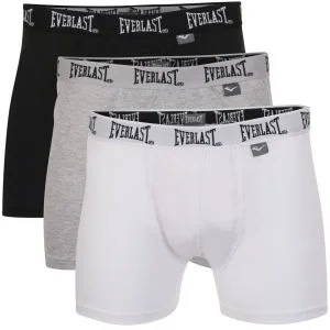 Everlast Men's 3-Pack Boxers - Black/Grey/White - S - Black/Grey/White Afbeelding 1