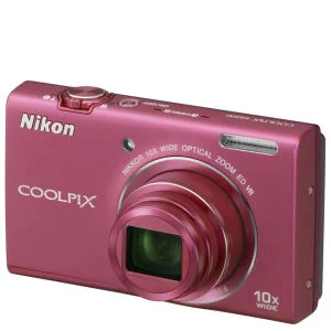 Nikon Coolpix S6200 Compact Digital Camera - Pink (16MP, 10x Optical Zoom) 2.7 Inch LCD Refurbished Afbeelding 1