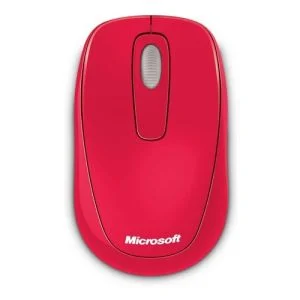 Microsoft 1000 Optical Wireless Mouse - Red Afbeelding 1