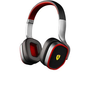 Ferrari Scuderia R200 Headphones Including Mic and In-line Remote - Black Afbeelding 1