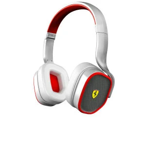 Ferrari Scuderia R200 Headphones Including Mic and In-line Remote - White Afbeelding 1