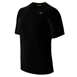 New Balance Men's Running Impact Ice T-Shirt - Black - S - Zwart Afbeelding 1