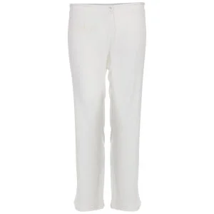Chloe Women's Casual Wide Leg Trousers - White - 10 - Wit Afbeelding 1