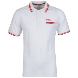Kickers Men's Fairs Polo - White - S Afbeelding 1
