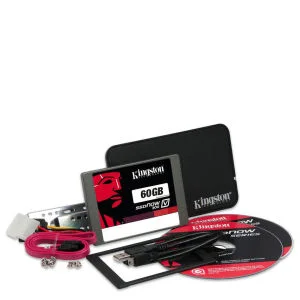 Kingston 60GB Solid State Drive V300 SATA 3 with Adapter & Upgrade Bundle Kit Afbeelding 1
