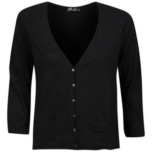 Brave Soul Women's Buttoned Cardigan - Black - S - Zwart Afbeelding 1