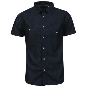 Jack & Jones Vintage Men's Contrast Denim Shirt - Colour 2 - M Afbeelding 1