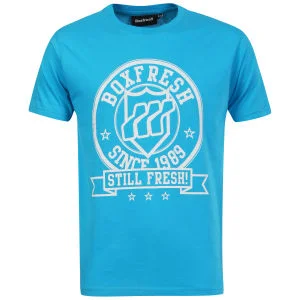 Boxfresh Men's Labret T-Shirt - Blue Atoll - XL - Blauw Afbeelding 1
