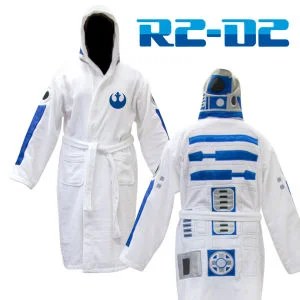 Star Wars R2D2 Adult Towel Bathrobe Afbeelding 1