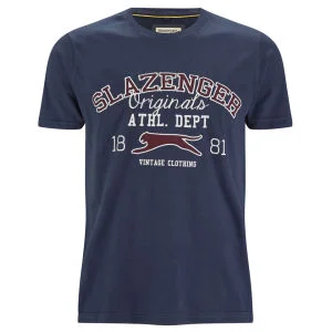 Slazenger Men's Waddle T-Shirt - Denim - S - Denim Afbeelding 1