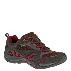 Merrell Women's Azura Gore Tex Hiking Shoes - Black/Wine - 4 - Black/Wine Afbeelding 1