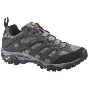 Merrell Men's Moab Gore Tex Hiking Shoes - Beluga Grey - UK 7 - Grijs Afbeelding 1