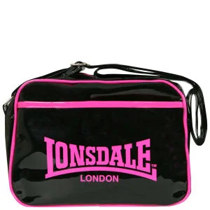 Lonsdale East West Contrast Trim Messenger Bag - Pink Afbeelding 1