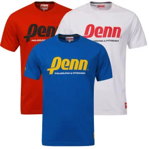 Penn Men's 3-Pack Philly T-Shirt - Red/Blue/White - S - Red/White/Blue Afbeelding 1