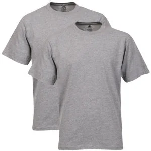 adidas Men's 2-Pack Plain T-Shirts - Grey - S - Grijs Afbeelding 1