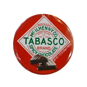 Blik met Pittige Pure Tabasco Chocolaatjes Afbeelding 1
