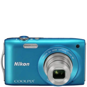 Nikon Coolpix S3300 Compact Digital Camera (16MP, 6x Optical, 2.7 Inch LCD) - Blue Afbeelding 1