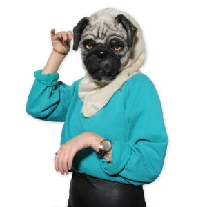Pug Dog Mask Afbeelding 1