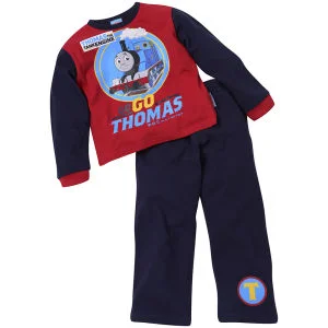 Thomas The Tank Engine Boys' Maximum Speed Pyjama Set - Red/Navy - 12-18 months - Red/Navy Afbeelding 1